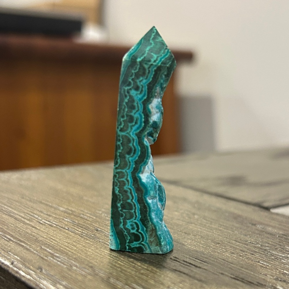 Malachite and Chrysocolla Tower